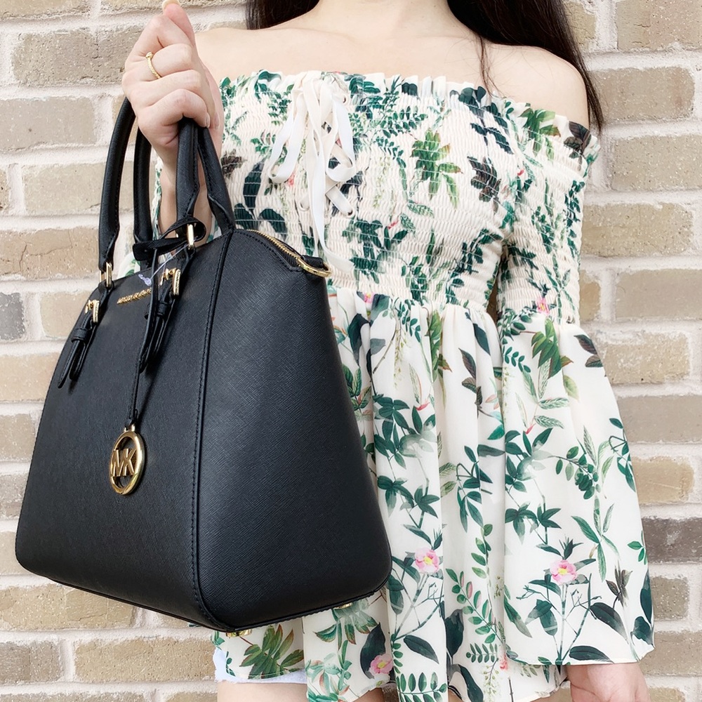 Gaby’sBags💕👜Michael kors large satchel black NWT - Picture 3 of 4